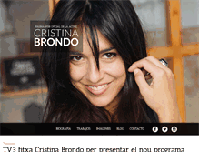 Tablet Screenshot of cristinabrondo.com